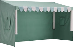 Flexa CLASSIC TEXTILE HOUSE Structure pour toit en tissu, tissu inclus - Bleu / L : 112,0 cm x P : 210,0 cm x H : 129,3 cm