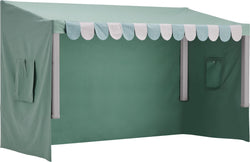 Flexa CLASSIC TEXTILE HOUSE Cadre pour toit textile avec textile - Blau / L: 112.0 cm x P: 210.0 cm x H: 129.3 cm