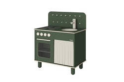 FLEXA Cucina verde - Verde / L: 60.0 cm x P: 36.0 cm x A: 75.0 cm