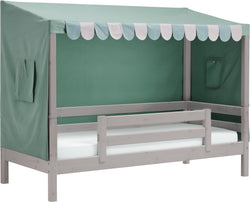 Flexa CLASSIC TEXTILE HOUSE Ensemble complet avec lit simple - Gris / L : 112,0 cm x P : 210,0 cm x H : 196,3 cm