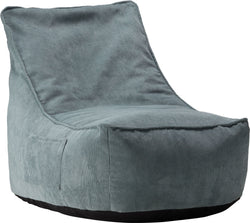 QUEENS Siège poire enfant - Bleu / L: 50.0 cm x P: 65.0 cm x H: 40.0 cm