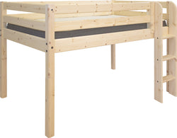 Flexa CLASSIC Lit mi-hauteur - Kiefer natur / L: 110.0 cm x P: 210.0 cm x H: 120.0 cm