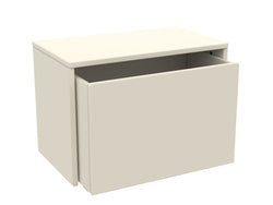 DOTS Panca portaoggetti crema 60x35x42cm - Crema / L: 60.0 cm x P: 35.0 cm x A: 42.0 cm
