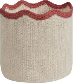 FAVIO Corbeille - Rouge / L: 30.0 cm x P: 30.0 cm x H: 30.0 cm