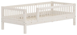 Flexa CLASSIC Einzelbett - White Wash / B: 100.0 cm x T: 210.0 cm x H: 67.0 cm