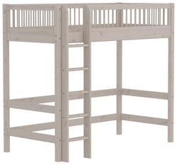 Flexa CLASSIC Leiter gerade Hochbett - Grau / B: 110.0 cm x T: 210.0 cm x H: 184.0 cm