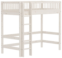 Flexa CLASSIC Leiter gerade Hochbett - White Wash / B: 110.0 cm x T: 210.0 cm x H: 184.0 cm