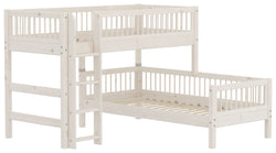 Flexa CLASSIC Combinazione di letti - Lavaggio bianco / L: 110.0 cm x P: 210.0 cm x A: 143.0 cm