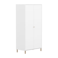 Flexa SAGA Schrank - Weiss / B: 100.0 cm x T: 55.0 cm x H: 200.0 cm