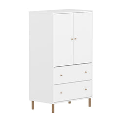 Flexa SAGA Schrank - Weiss / B: 75.0 cm x T: 45.0 cm x H: 129.5 cm