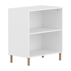 SAGA Shelf unit with oak legs - Weiss / L: 75.0 cm x P: 45.0 cm x H: 84.0 cm