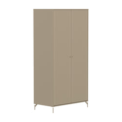 SAGA Schrank groov front oat mit oat Füs - Oat / B: 100.0 cm x T: 55.0 cm x H: 200.0 cm