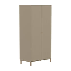 SAGA Schrank groov front oat,oak kno/Füs - Oat / B: 100.0 cm x T: 55.0 cm x H: 200.0 cm