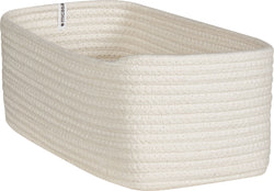 CLEA Corbeille - Blanc / L: 17.0 cm x P: 34.0 cm x H: 13.0 cm