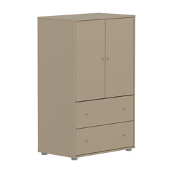 SAGA Schrk mit Schubl oat,oat kno/pla.Fü - Oat / B: 75.0 cm x T: 45.0 cm x H: 120.0 cm