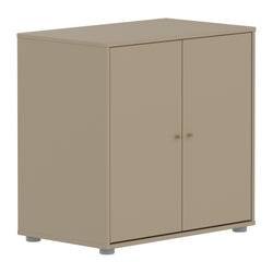 SAGA Shelf w door oat,oak knobs/pla.feet - Avoine / L: 75.0 cm x P: 45.0 cm x H: 74.0 cm