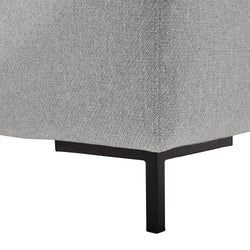 BROSCH Tessuto Poem - Pouf - L: 70,0 cm x P: 70,0 cm x A: 43,0 cm / Grigio chiaro