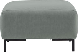 BROSCH Tessuto Melva - Pouf - L: 70,0 cm x P: 70,0 cm x A: 43,0 cm / Menta
