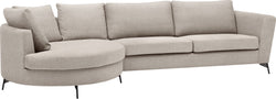 DIENER Ecksofa - Beige / B: 309.0 cm x T: 148.0 cm x H: 81.0 cm