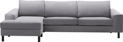 DIENER Ecksofa - Hellgrau / B: 276.0 cm x T: 156.0 cm x H: 81.0 cm