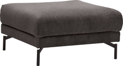 MARTENS Tissu Danny - Tabouret - L : 86 cm x P : 86 cm x H : 44 cm / Anthracite