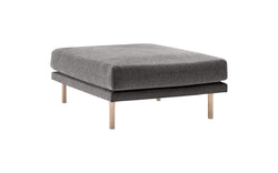 Tessuto MALIN Dita - Grigio scuro / L: 90 cm x P: 90 cm x A: 45 cm - Sgabello