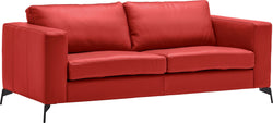 DIENER 2.5er-Sofa - Rot / B: 197.0 cm x T: 92.0 cm x H: 81.0 cm