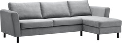 DIENER Ecksofa - Hellgrau / B: 235.0 cm x T: 156.0 cm x H: 81.0 cm