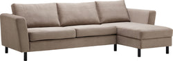 DIENER Canapé d'angle - Taupe / L: 235.0 cm x P: 156.0 cm x H: 81.0 cm