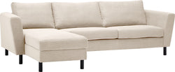 DIENER Ecksofa - Weiss / B: 235.0 cm x T: 156.0 cm x H: 81.0 cm