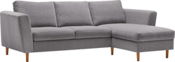 DIENER Ecksofa - Hellgrau / B: 235.0 cm x T: 156.0 cm x H: 81.0 cm