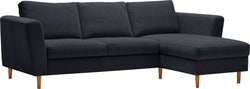 DIENER Ecksofa - Dunkelgrau / B: 235.0 cm x T: 156.0 cm x H: 81.0 cm