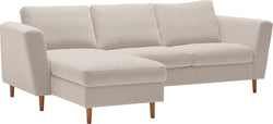 DIENER Ecksofa - Beige / B: 235.0 cm x T: 156.0 cm x H: 81.0 cm