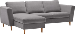 DIENER Ecksofa - Hellgrau / B: 235.0 cm x T: 156.0 cm x H: 81.0 cm