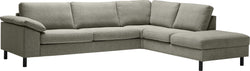 DIENER Ecksofa - Grau / B: 277.0 cm x T: 225.0 cm x H: 81.0 cm