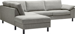 DIENER Ecksofa - Grau / B: 277.0 cm x T: 225.0 cm x H: 81.0 cm
