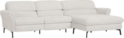 SEBO Ecksofa - Weiss / B: 284.0 cm x T: 161.0 cm x H: 84.0 cm