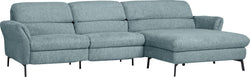 SEBO Ecksofa - Hellblau / B: 284.0 cm x T: 161.0 cm x H: 84.0 cm