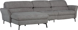 SEBO Ecksofa - Mittelgrau / B: 284.0 cm x T: 161.0 cm x H: 84.0 cm