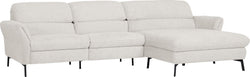 SEBO Ecksofa - Weiss / B: 284.0 cm x T: 161.0 cm x H: 84.0 cm