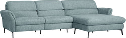 SEBO Canapé d'angle - Bleu clair / L: 284.0 cm x P: 161.0 cm x H: 84.0 cm