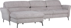 SEBO Ecksofa - Hellgrau / B: 284.0 cm x T: 161.0 cm x H: 84.0 cm