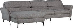 SEBO Ecksofa - Mittelgrau / B: 284.0 cm x T: 161.0 cm x H: 84.0 cm