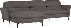 SEBO Ecksofa - Dunkelgrau / B: 284.0 cm x T: 161.0 cm x H: 84.0 cm