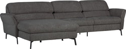 SEBO Ecksofa - Anthrazit / B: 284.0 cm x T: 161.0 cm x H: 84.0 cm
