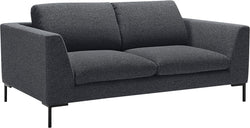 NEWTON Divano in tessuto King - Divano a due posti - L: 180,0 cm x P: 102,0 cm x H: 80,0 cm / Blu scuro