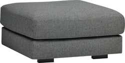 Tissu FROWE Hevre - Tabouret - L : 82,0 cm x P : 82,0 cm x H : 44,0 cm / Bleu