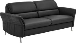 SEBO 3er-Sofa - Schwarz / B: 198.0 cm x T: 92.0 cm x H: 84.0 cm