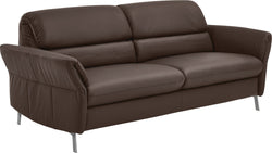 SEBO 3er-Sofa - Dunkelbraun / B: 198.0 cm x T: 92.0 cm x H: 84.0 cm