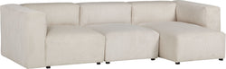 CORDIN Ecksofa rechts - B: 274.0 cm x T: 130.0 cm x H: 67.0 cm / Creme